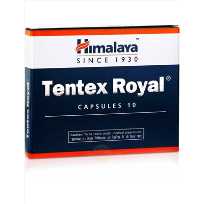 Тентекс Роял, мужское здоровье, 10 кап, производитель Хималая; Tentex Royal, 10 caps, Himalaya