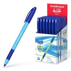 Ручка шариковая U-109 Neon Stick Grip Ultra Glide Technology синяя 1.0мм 47612 Erich Krause {Индия}