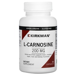 Kirkman Labs L-Carnosine, 200 mg, 90 Capsules