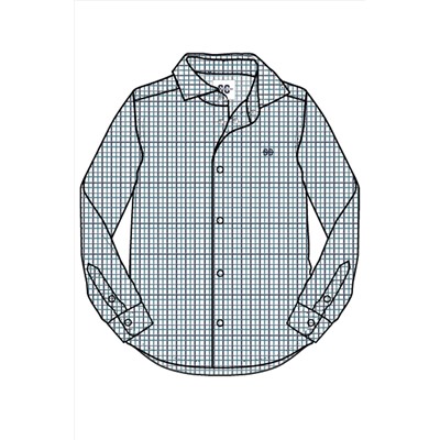 Сорочка текстильная для мальчиков (regular fit) PLAYTODAY #1027004