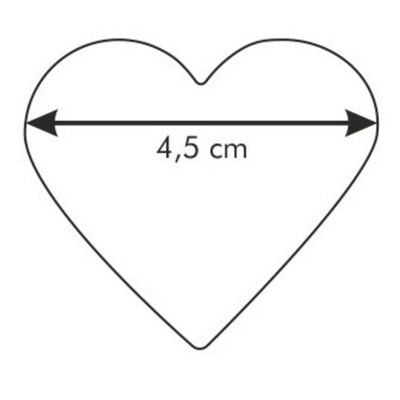 Форма Tescoma Delicia «Сердце» для печенья, 4.5 см