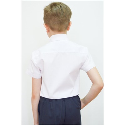 Рубашка для мальчика с коротким рукавом, рост 128-134
