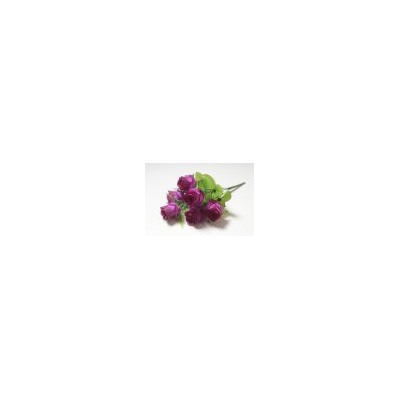 Искусственные цветы, Ветка в букете бутон роз 6 голов (1010237) микс