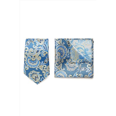 Набор из 2 аксессуаров: галстук платок "Мужские игры" SIGNATURE #950489