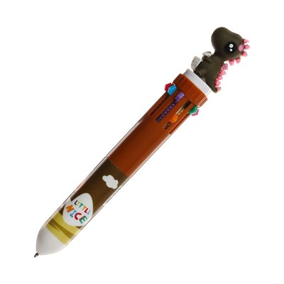Ручка шариковая автоматическая, 10-ти цветная, "Дракон", МИКС