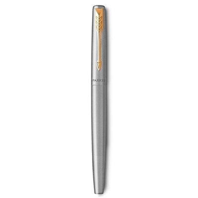 Ручка перьевая Parker Jotter Core F691 Stainless Steel GT M, корпус из нержавеющей стали