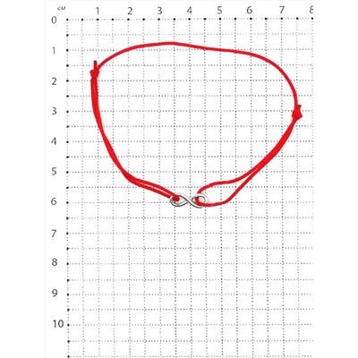 Браслет текстильный с элементом из родированного серебра - Бесконченость 925 пробы Бр-0017р