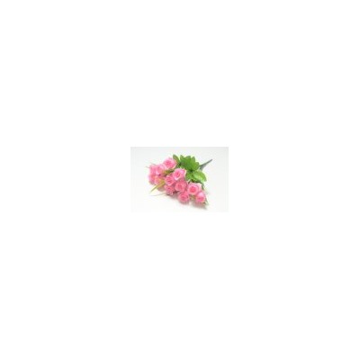 Искусственные цветы, Ветка в букете бутон розы 12 голов (1010237) микс