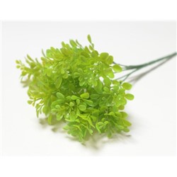 Искусственные цветы, Ветка в букете зелени самшит 5 веток (1010237) зеленый