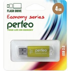 USB-флеш-накопитель PERFEO  4GB E01 Gold economy series Perfeo {Китай}