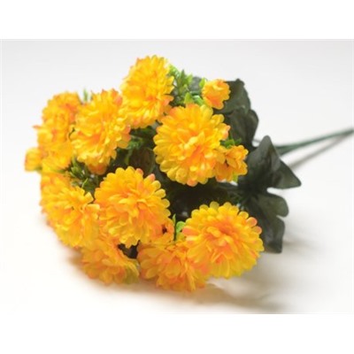 Искусственные цветы, Ветка в букете маргаритка 12 веток (1010237)