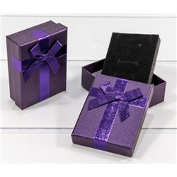 Подарочная коробка ювелирная С бантиком 7*9*3 см Фиолетовый 445058