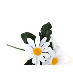 Искусственные цветы, Ветка в букете садилка ромашка 5 голов (1010237) белый