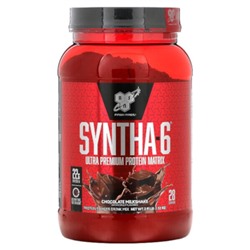 BSN Syntha-6, Ultra Premium Protein Matrix, Chocolate Milkshake, 2.91 lb (1.32 kg)