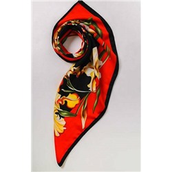 Женский шейный платок шелковый с рисунком (70*70 см) 68097
