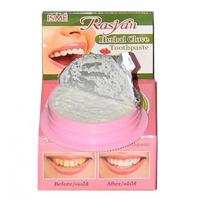 Круглая Зубная паста RasYan с гвоздикой 25 гр