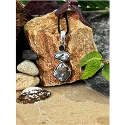 Серебряный кулон с Жемчугом Бива, 6.25 г; Silver pendant with Biwa Pearls, 6.25 g