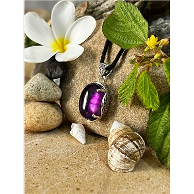 Серебряный кулон с Аметистом, 4.81 г; Silver pendant with Amethyst, 4.81 g