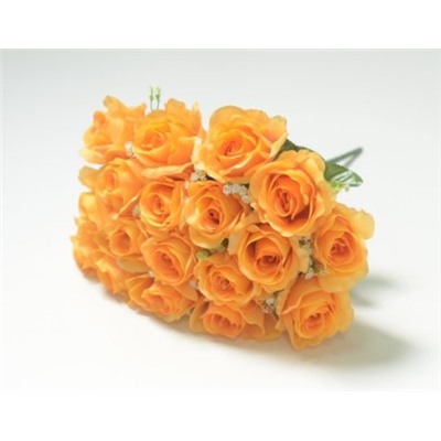 Искусственные цветы, Ветка в букете бутон розы 18 голов (1010237)