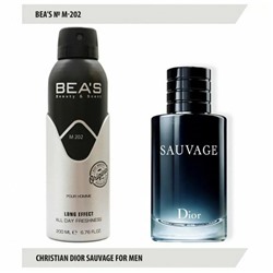 Дезодорант BEA'S 202 - Christian Dior Sauvage 200ml (M)