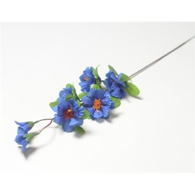 Искусственные цветы, Ветка василька (1010237) синий