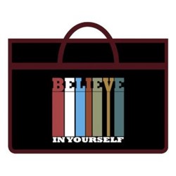 Папка А3 молния сверху 47х33,5х5 см ПМ-А3-26 "BELIEVE IN YOURSELF" Пчелка {Россия}