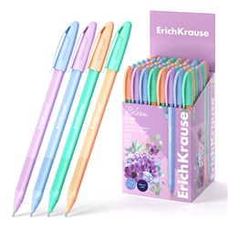 Ручка шариковая, ErichKrause, U-108 Stick "Pastel Bloom" узел 1.0 мм цвет синяя