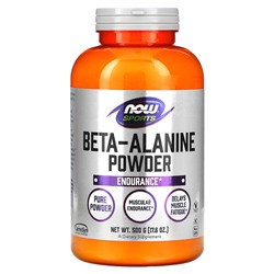 NOW Foods Sports, Beta-Alanine, Pure Powder, 17.6 oz (500 g)