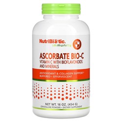 NutriBiotic Immunity, Ascorbate Bio-C, Vitamin C with Bioflavonoids and Minerals, 16 oz (454 g)