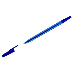 Ручка шариковая Стамм "049", узел 0,7 мм, синяя, тонированный корпус