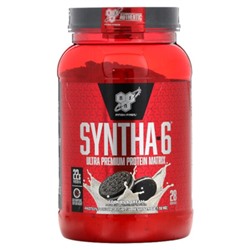 BSN Syntha-6, Ultra Premium Protein Matrix, Cookies & Cream, 2.91 lb (1.32 kg)