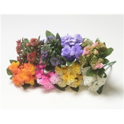 Искусственные цветы, Ветка в букете пластиковая садилка одуванчик 5 голов (1010237) микс