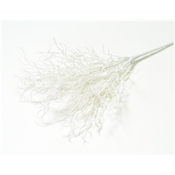 Искусственные цветы, Ветка в букете водоросли 7 веток (1010237) белый