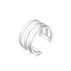 Кольцо на фалангу (разъёмное) из родированного серебра 04-401-0007