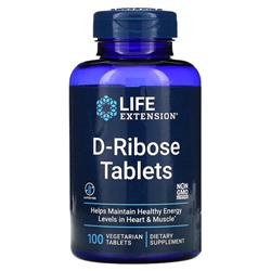 Life Extension D-Ribose Tablets, 100 Vegetarian Tablets