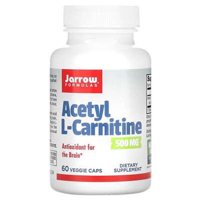 Jarrow Formulas Acetyl L-Carnitine, 500 mg, 60 Veggie Caps