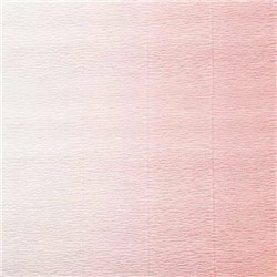Бумага гофрированная 6206004 бело-розовая Италия 50 см*2.5 м 180 г