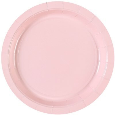 Тарелка бумажная Пастель розовая 17 см 6 шт/G 1502-4899
